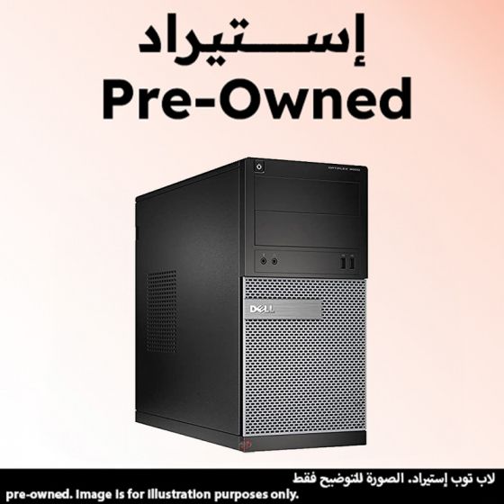 Dell Optiplex 3020 Tower PC, Intel Core i3-4130, 500GB HDD, 8GB RAM, Intel Graphics, DOS - Black (Pre-Owned), Grade A, 6 Months Warranty