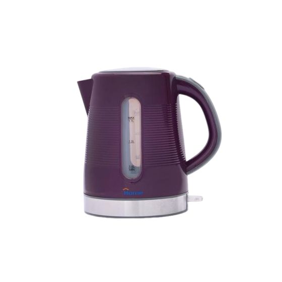 Home Electric Kettle, 1.7 Liters, 1850 Watt - Purple