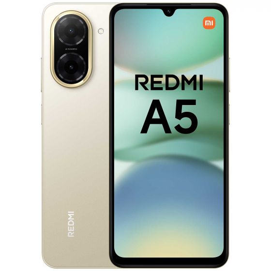 Xiaomi Redmi A5, 64GB, 3GB RAM, 4G LTE, Dual SIM - Sandy Gold