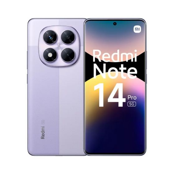 Xiaomi Redmi Note 14 Pro, 512GB, 12GB RAM, 4G LTE, Dual SIM - Lavender Purple
