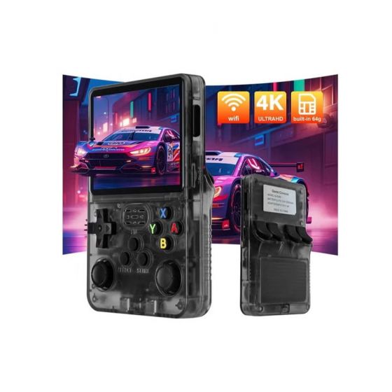 Retro Video Game Console, 64GB, Black - R36S