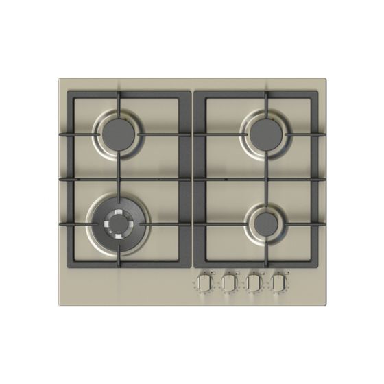 Kitchen Line Gas Built-in Hob 60CM, 4 Burners, stainless steel - IJ4VRSMSG0XS