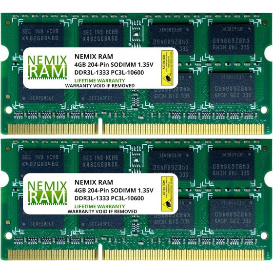 ذاكرة رام نيمكس SODIMM DDR3، سعة 8 جيجا - اخضر