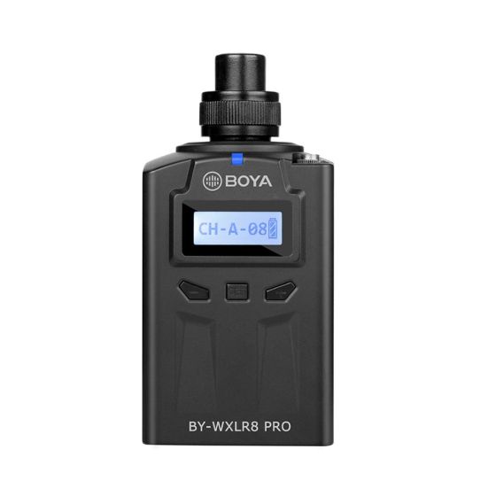 Boya 48 Channel UHF Wireless XLR Transmitter with LCD Display, Black - BY-WXLR8 Pro