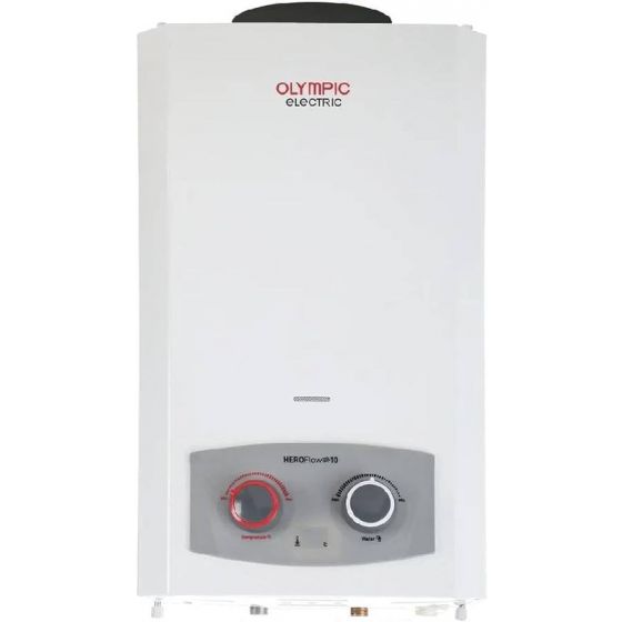 Olympic Electric Gas Water Heater, 10 Liters, White - 945105580