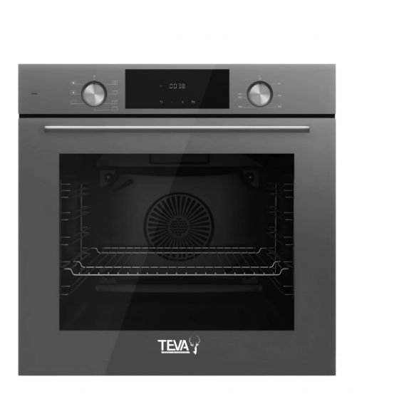 Teva Built-in Gas Oven, with Grill, 82 Liters, Grey - QGSTL 75DT2 CPR