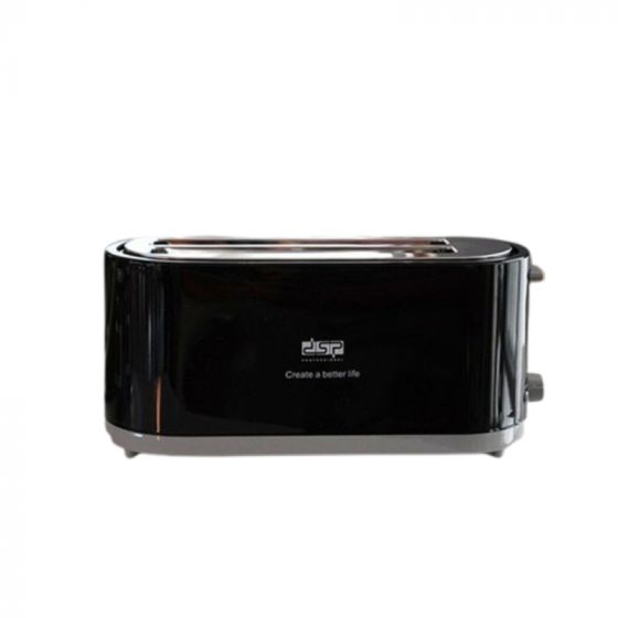 Dsp Large Toaster, 4 Slices, 1400 Watt, Black - KC2046