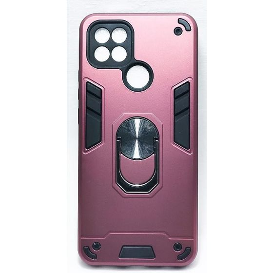 Back Cover with Finger Holder For Oppo A15 / A15S - Burgundy