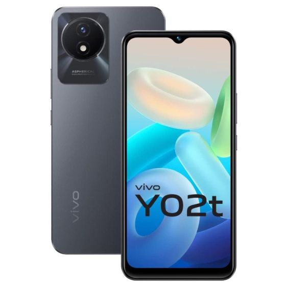 فيفو Y02T بشريحتين، 64 جيجا، رام 4 جيجا، شبكة 4G LTE - كوزمك جراي
