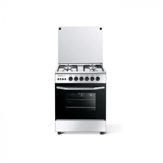 Royal Gas Arrow Gas Cooker, 4 Burners, Silver - 2010344