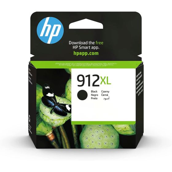 HP 912XLB Ink Cartridge, 315 pages, Black - 3YL84AE