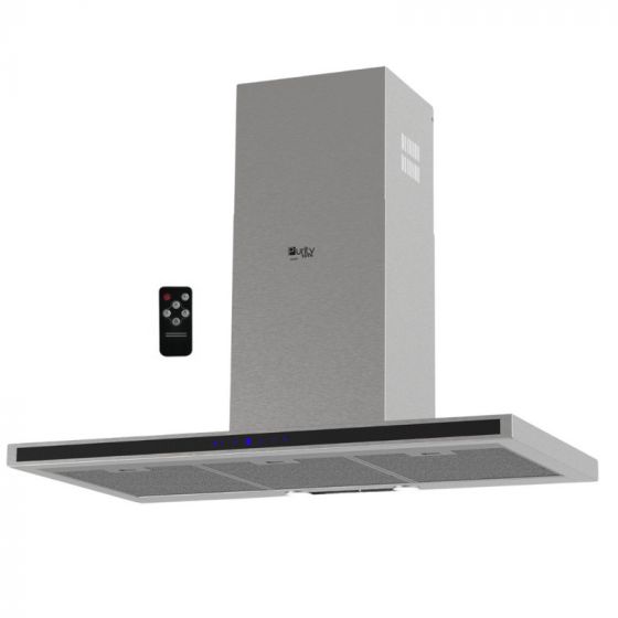 Purity TS Pro Plus Built-In T-Shape Hood, 90 CM - Silver
