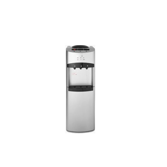 Grand Pro Hot, Cold and Normal Water Dispenser with Refrigerator, 3 Taps, Silver - WDS-320WC