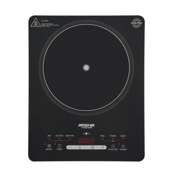سطح تسخين كهربائي ارشيا، عين واحدة، 2200 وات، اسود - IH050-3385