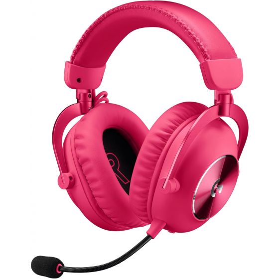 Logitech G PRO X 2 Lightspeed Wireless Gaming Headset with Microphone, 50mm Graphene Drivers, Pink - ‎981-001275