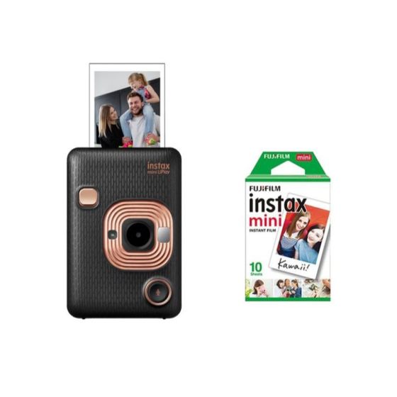 Fujifilm Mini LiPlay Hybrid Instant Camera - Elegant Black