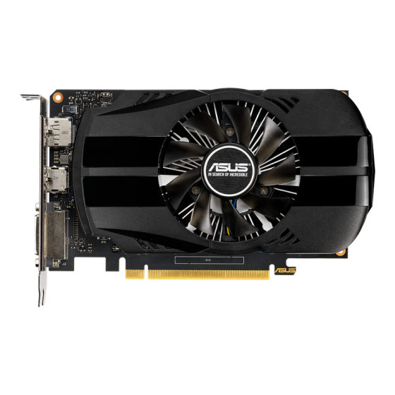 كارت شاشة اسوس فيونكس GTX 1650 OC، سعة 4 جيجا Gddr5، اسود - PH-GTX1650-O4G