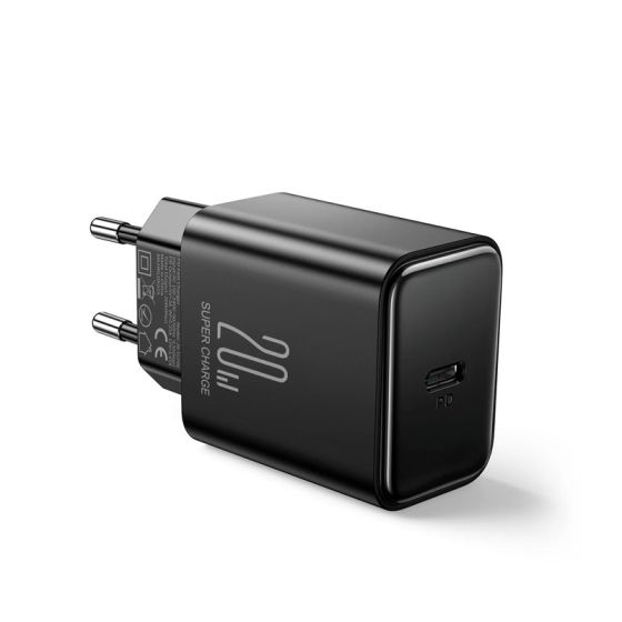 شاحن جوي روم، 1 منفذ USB، قدرة 20 وات، اسود - JR-TCF06