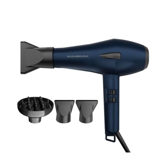 Rush Brush D3 Turbo Hair Dryer, 2600 Watt - Navy
