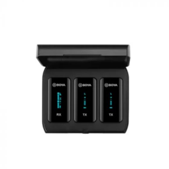Boya Wireless Microphone System with Charging Case, Black - BY-XM6