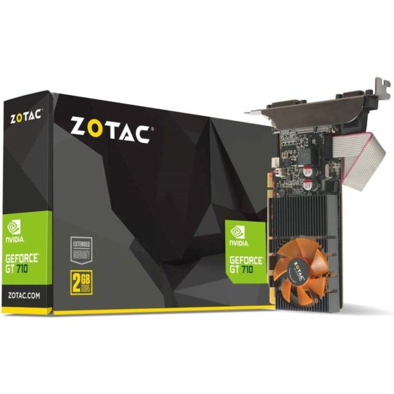 كارت شاشة زوتاك جي فوورس GT 710 64 بت DDR3 PCI-E، سعة 2 جيجا - اسود