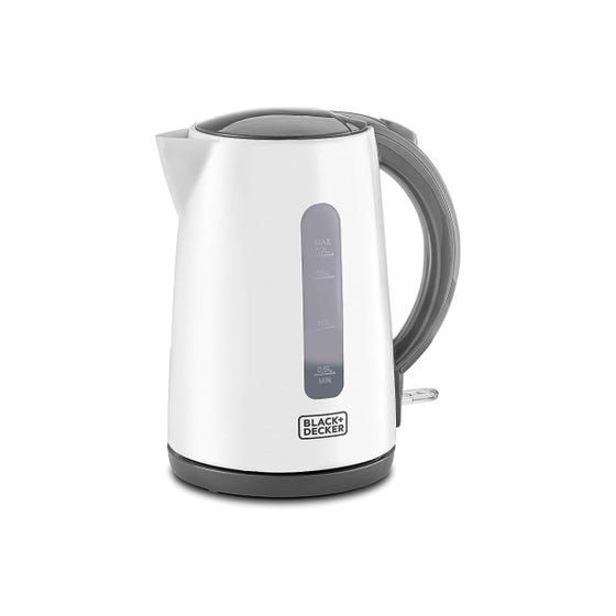 Black + Decker Electric Kettle, 1.7 Liter, 2200 Watt, White - ‎JC70-B5
