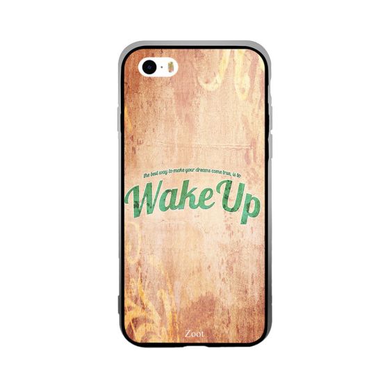 The Best Way for Dream To Come True Is Wake Up Printed Back Cover for Apple iPhone SE