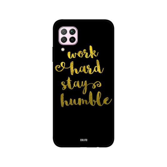 جراب ظهر سيليتو بطبعة work hard stay humble لهواوي نوفا 7i