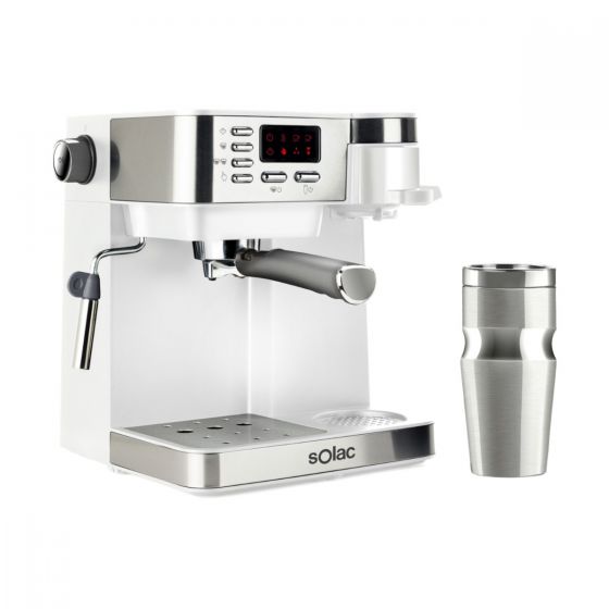 ماكينة قهوة متعددة الوظائف سولاك مالتي ستيلو، 850 وات، 20 بار، فضي - CE4497