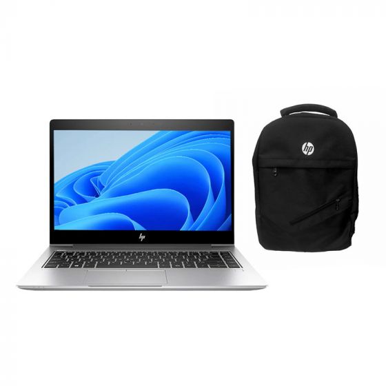 لاب توب استيراد اتش بي ايليت بوك 840 G6، انتل كور i7-8565U، هارد 256 جيجا SSD، رام 8 جيجا، شاشة 14 بوصة FHD، كارت شاشة انتل UHD جرافيكس  620، ويندوز 10 برو- فضي مع حقيبة ظهر، فئة A، ضمان 6 شهور