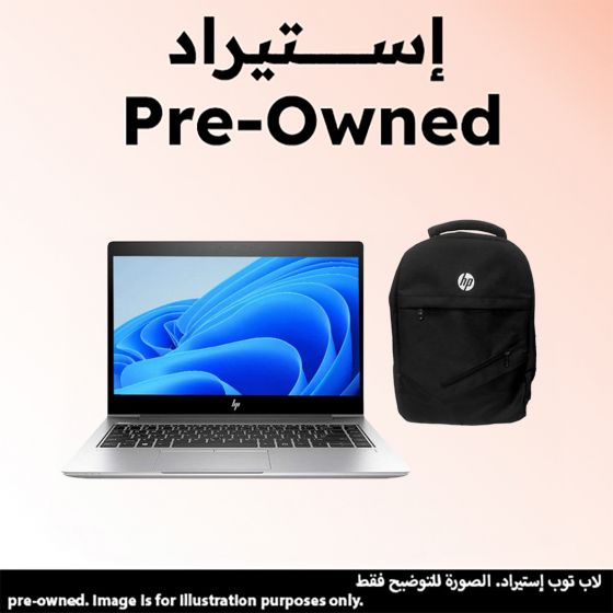 HP EliteBook 840 G6 Laptop,  Intel Core i7-8565U, 256GB SSD, 8GB RAM, 14 Inch FHD Display,  Intel UHD Graphics 620, Windows 10 Pro- Silver with Packback  (Pre-Owned), Grade A, 6 Months Warranty