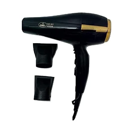 Max Hair Dryer, 4000W, Black - 801
