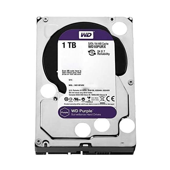 هارد دسك داخلي ويسترن ديجيتال، 1 تيرا - WD10PURX