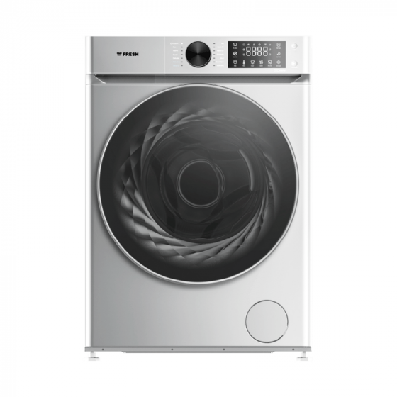 Fresh Front Load Inverter Washing Machine, 9KG, Silver - W9DD1455G1S