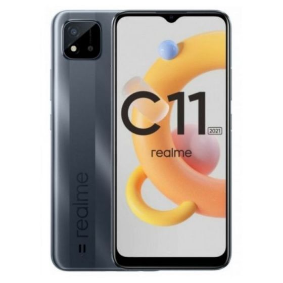 Realme C11 2021 Dual SIM, 4GB RAM, 64GB, 4G LTE, Iron Grey - Global Version