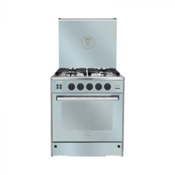 بوتاجاز غاز يونيون اير ماكس، 4 شعلة، فضي -  C66SS-GC-447-FD-SO-M13-2W-AL