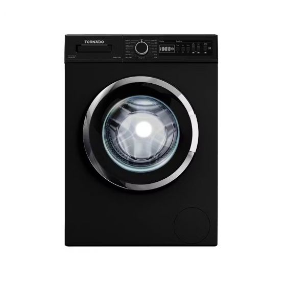 Tornado Front Load Automatic Washing Machine, 7 Kg, Black - TWV-FN78BKOA