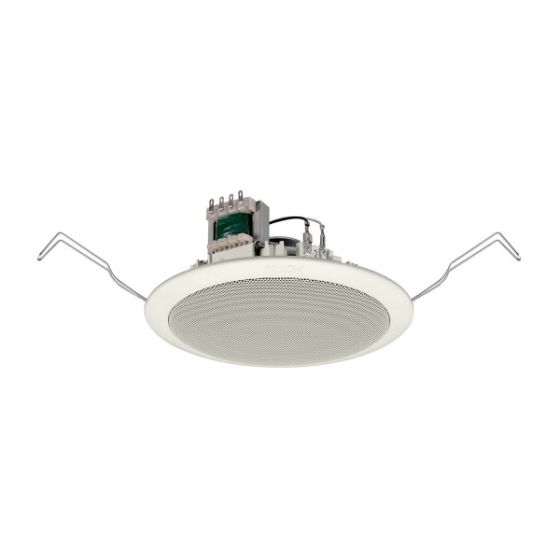 Toa Ceiling Speaker, 6 Watt, Off White and Grey - PC-648R