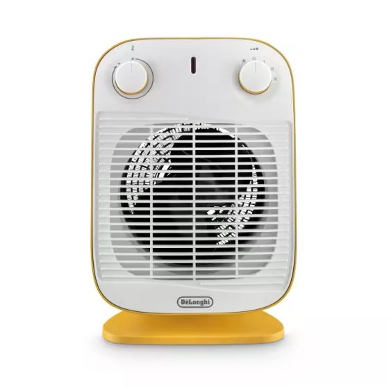 Delonghi Electric Fan Heater, 2000 Watts, Yellow and White - HFS50B20YE