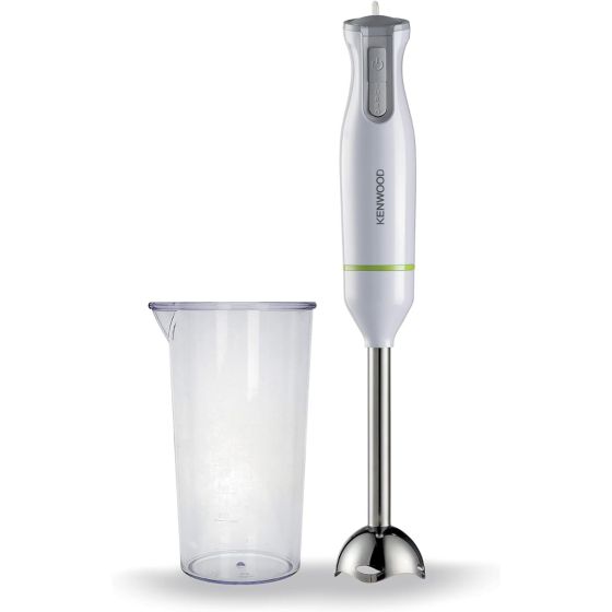 Kenwood Hand Blender, 0.6 Liter, 600 Watt, White and Silver - HBM02.001WH
