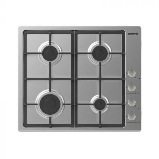 Hoover Gas Built-in Hob, 60CM, 4 Burners, Stainless Steel - HHG6LSX-EGY