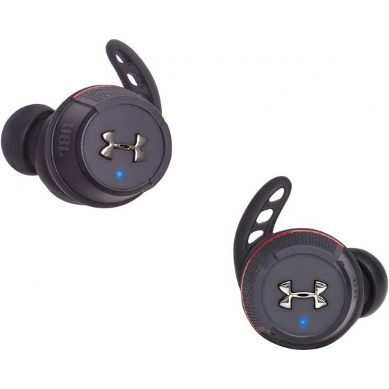 JBL Under Armor Flash Earbuds, IPX4 Sweat and Waterproof, Black - UAJBLFLASHBLKAM