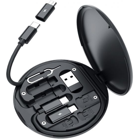 محول USB يسيملا، 29 سم، اسود - HLH-1218