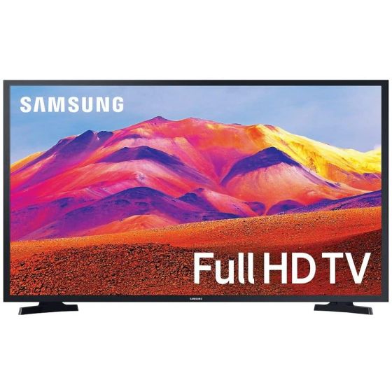 شاشة تلفزيون سمارت LED سامسونج، 43 بوصة، دقة FHD بريسيفر داخلي، اسود - UA43T5300AUXEG