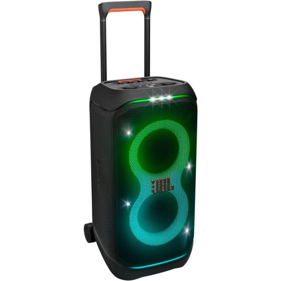 JBL PartyBox Stage 320 Bluetooth Speaker with Telescopic Handle and Wheels, Black - JBLPBSTAGE320AM