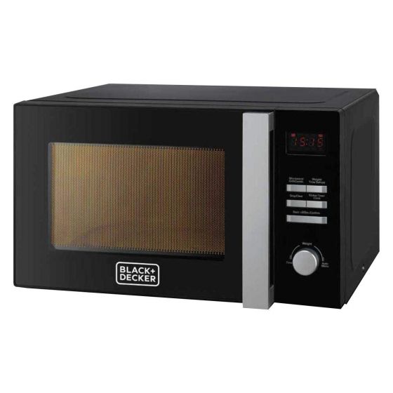 Black + Decker Microwave with Grill, 28 Litre, Black - MZ2800PG