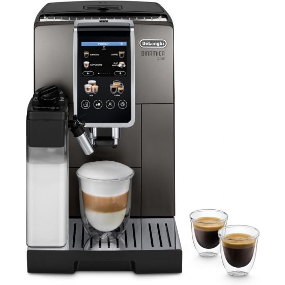 ماكينة اسبريسو اتوماتيك ديلونجي ديناميكا بلس، 1.8 لتر، 1450 وات، اسود - ECAM 380.95.TB 