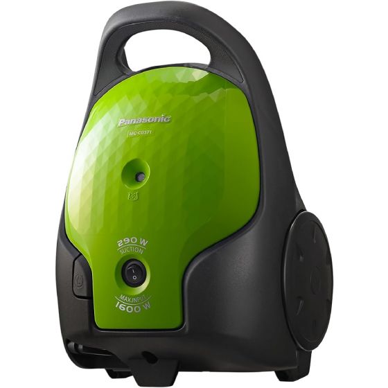 Panasonic Vacuum Cleaner, 1600 Watt, Black and Green - MC-CG371G349