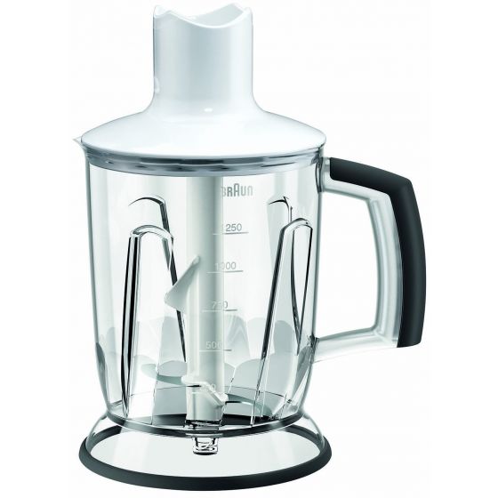 Braun 2-in-1 Hand Blender Attachment, 1.25 Liter, White - MQ40