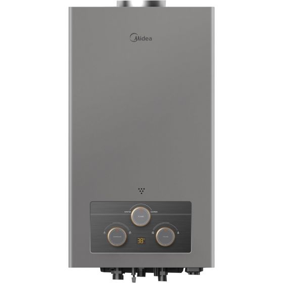 Midea Gas Water Heater, 10 Liters, Grey - MGWH10-20MDNEG(S)